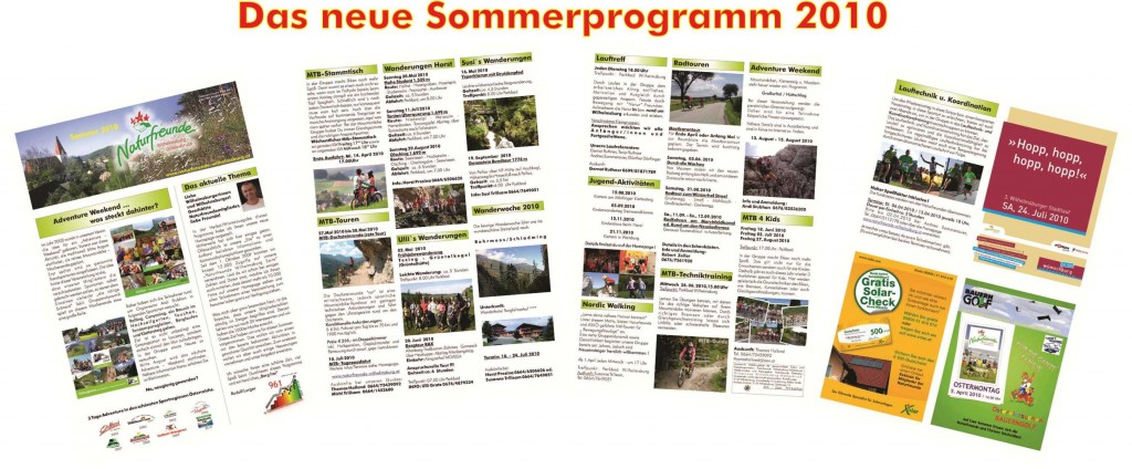 Das neue Sommerprogramm 2010