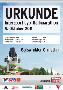 Gaiswinkler Christian Graz Halb Marathon 2011